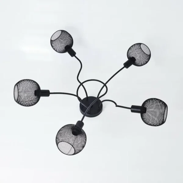 hofstein Plafonnier Tambo Noir, 5 lumières* Lampes Modernes