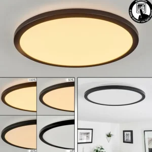 hofstein Plafonnier Tamesch LED Noir, 1 lumière* Lampes Modernes