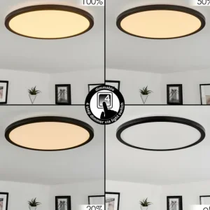 hofstein Plafonnier Tamesch LED Noir, 1 lumière* Lampes Modernes