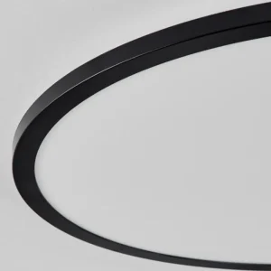 hofstein Plafonnier Tamesch LED Noir, 1 lumière, Télécommandes* Lampes Modernes