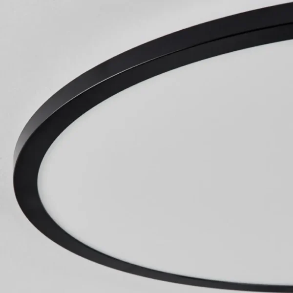 hofstein Plafonnier Tamesch LED Noir, 1 lumière, Télécommandes* Lampes Modernes