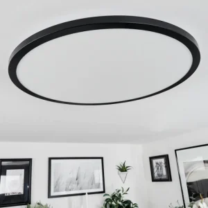 hofstein Plafonnier Tamesch LED Noir, 1 lumière, Télécommandes* Lampes Modernes