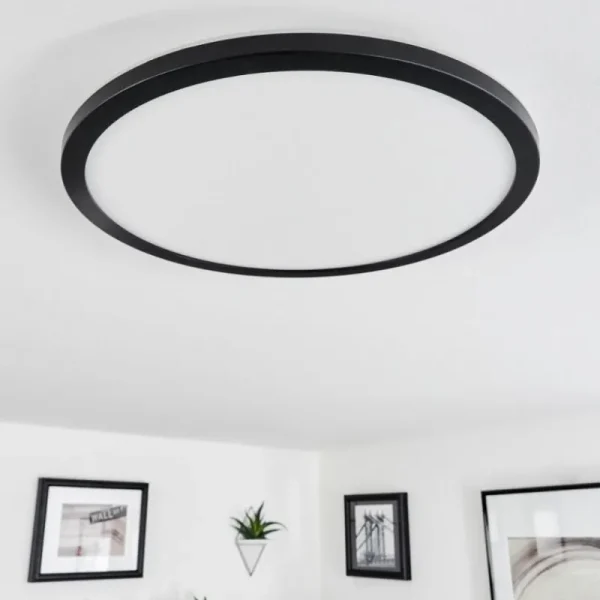 hofstein Plafonnier Tamesch LED Noir, 1 lumière* Lampes Modernes