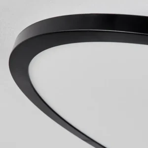 hofstein Plafonnier Tamesch LED Noir, 1 lumière, Télécommandes* Lampes Modernes