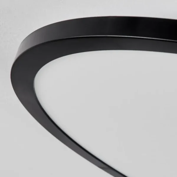 hofstein Plafonnier Tamesch LED Noir, 1 lumière, Télécommandes* Lampes Modernes