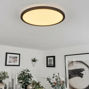 hofstein Plafonnier Tamesch LED Noir, 1 lumière* Lampes Modernes