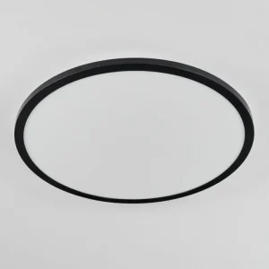 hofstein Plafonnier Tamesch LED Noir, 1 lumière, Télécommandes* Lampes Modernes