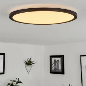 hofstein Plafonnier Tamesch LED Noir, 1 lumière* Lampes Modernes