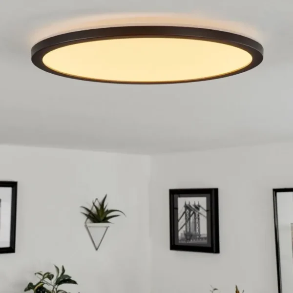 hofstein Plafonnier Tamesch LED Noir, 1 lumière* Lampes Modernes