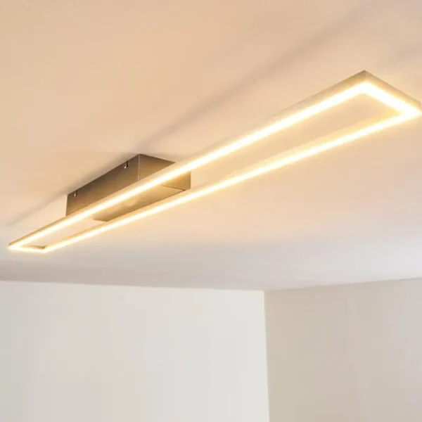 hofstein Plafonnier Tampere LED Nickel mat, 4 lumières* Lampes Modernes