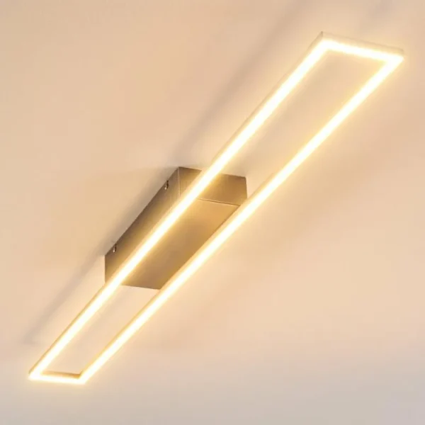 hofstein Plafonnier Tampere LED Nickel mat, 4 lumières* Lampes Modernes