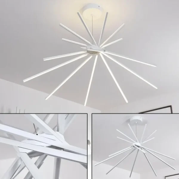 hofstein Plafonnier Teles LED Blanc, 1 lumière* Lampes Modernes