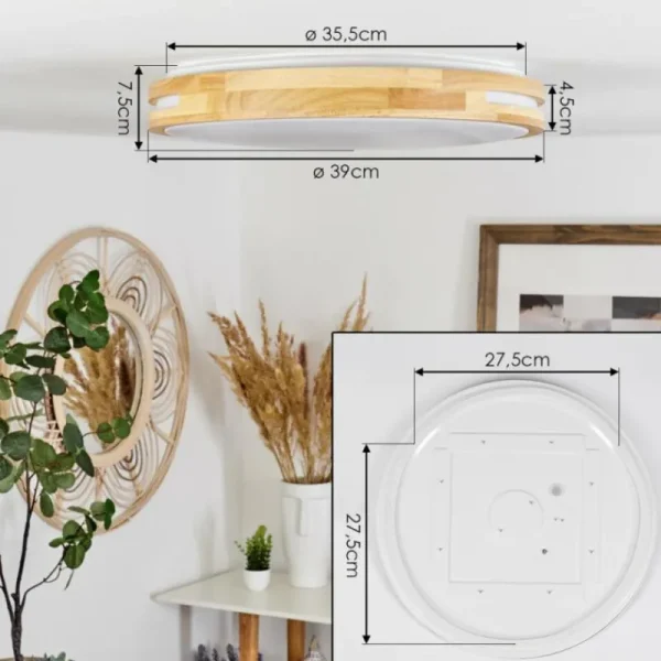 hofstein Plafonnier Tikkala LED Écru, 1 lumière* Lampes Modernes