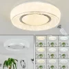 hofstein Plafonnier Tobosy LED Blanc, 1 lumière, Télécommandes* Lampes Modernes
