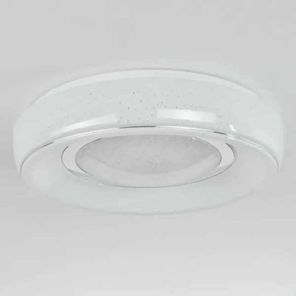 hofstein Plafonnier Tobosy LED Blanc, 1 lumière, Télécommandes* Lampes Modernes