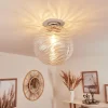 hofstein Plafonnier Tomboul Chrome, 1 lumière* Lampes En Verre