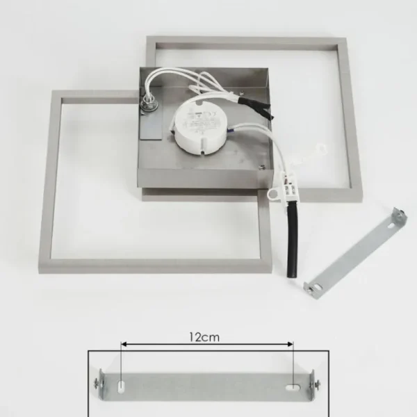 hofstein Plafonnier Torres LED Blanc, 2 lumières* Lampes Modernes
