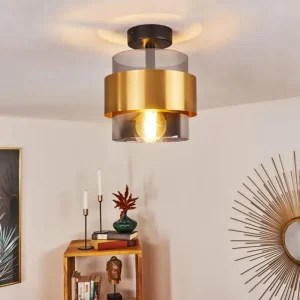 hofstein Plafonnier Traak Noir, 1 lumière* Lampes Modernes