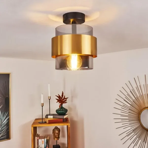 hofstein Plafonnier Traak Noir, 1 lumière* Lampes Modernes
