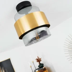 hofstein Plafonnier Traak Noir, 1 lumière* Lampes Modernes