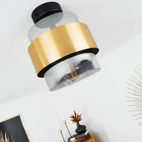 hofstein Plafonnier Traak Noir, 1 lumière* Lampes Modernes