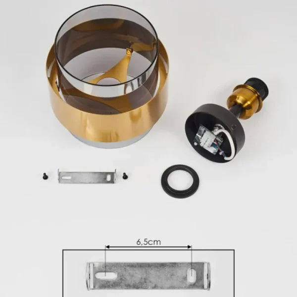 hofstein Plafonnier Traak Noir, 1 lumière* Lampes Modernes