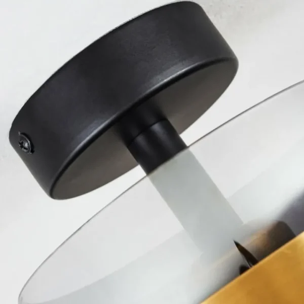 hofstein Plafonnier Traak Noir, 1 lumière* Lampes Modernes
