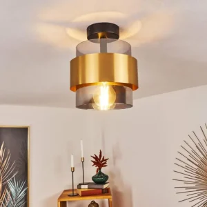 hofstein Plafonnier Traak Noir, 1 lumière* Lampes Modernes