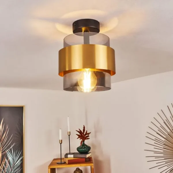 hofstein Plafonnier Traak Noir, 1 lumière* Lampes Modernes