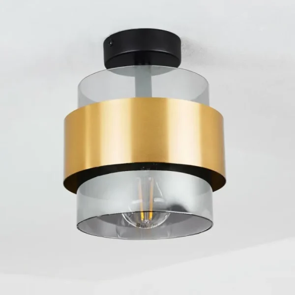 hofstein Plafonnier Traak Noir, 1 lumière* Lampes Modernes