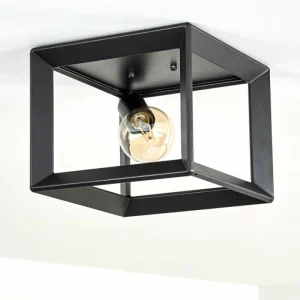 hofstein Plafonnier Traryd Noir, 1 lumière* Lampes Modernes