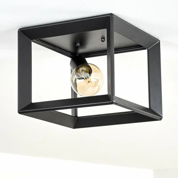 hofstein Plafonnier Traryd Noir, 1 lumière* Lampes Modernes