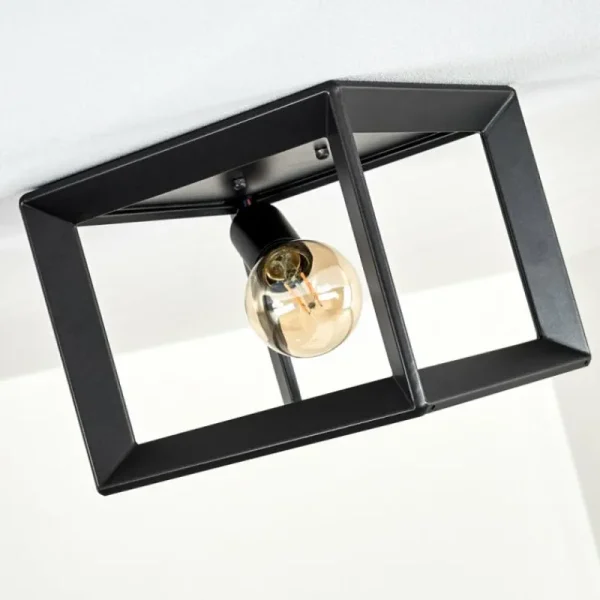 hofstein Plafonnier Traryd Noir, 1 lumière* Lampes Modernes