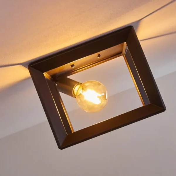 hofstein Plafonnier Traryd Noir, 1 lumière* Lampes Modernes