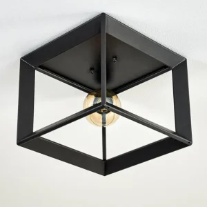 hofstein Plafonnier Traryd Noir, 1 lumière* Lampes Modernes