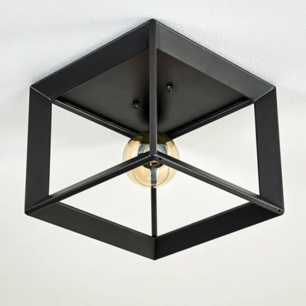 hofstein Plafonnier Traryd Noir, 1 lumière* Lampes Modernes