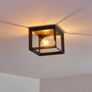 hofstein Plafonnier Traryd Noir, 1 lumière* Lampes Modernes