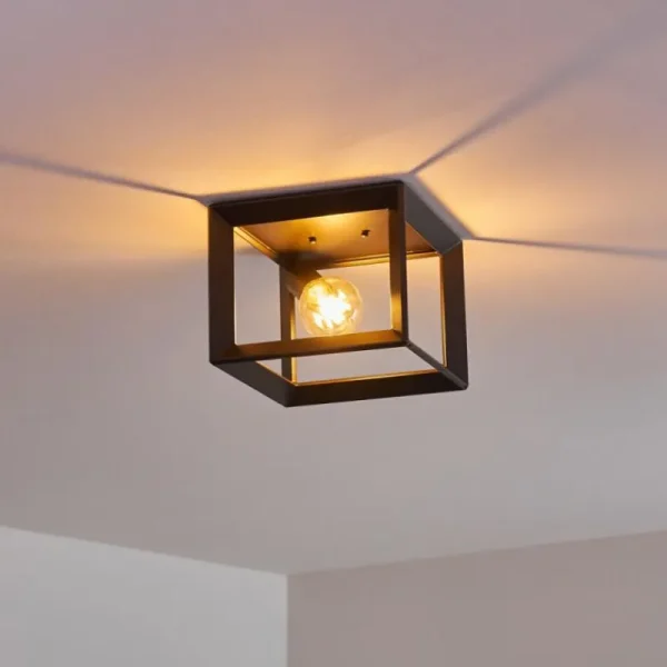hofstein Plafonnier Traryd Noir, 1 lumière* Lampes Modernes