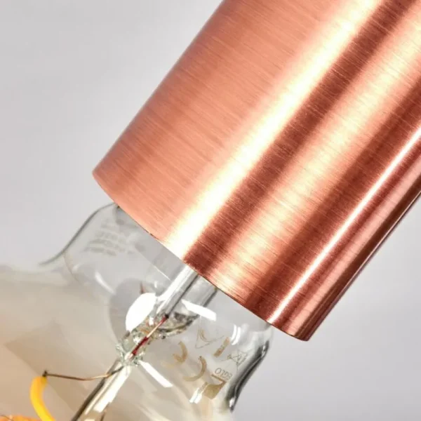 hofstein Plafonnier Tulla Cuivre, Noir, 4 lumières* Lampes Modernes