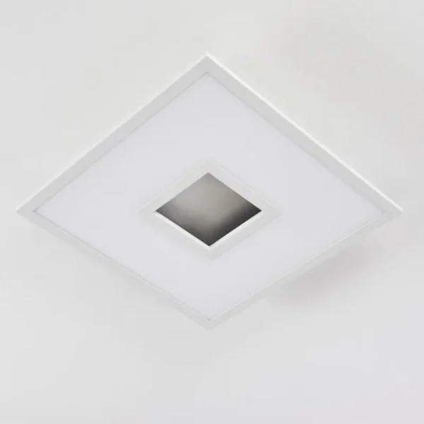 hofstein Plafonnier Turbalá LED Blanc, 2 lumières, Télécommandes, Changeur de couleurs* Lampes Modernes