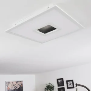 hofstein Plafonnier Turbalá LED Blanc, 2 lumières, Télécommandes, Changeur de couleurs* Lampes Modernes