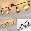 hofstein Plafonnier Tyksov Noir, 4 lumières* Lampes En Verre