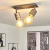 hofstein Plafonnier Tyldom Gris, Argenté, 2 lumières* Lampes Modernes