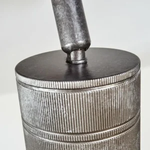 hofstein Plafonnier Tyldom Gris, Argenté, 2 lumières* Lampes Modernes