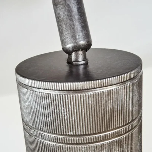 hofstein Plafonnier Tyldom Gris, Argenté, 2 lumières* Lampes Modernes