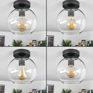 hofstein Plafonnier Verre 20 cm Koyoto Clair, 1 lumière* Lampes En Verre