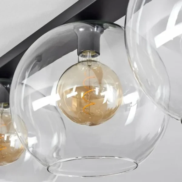 hofstein Plafonnier Verre 30 cm Koyoto Clair, 4 lumières* Lampes En Verre