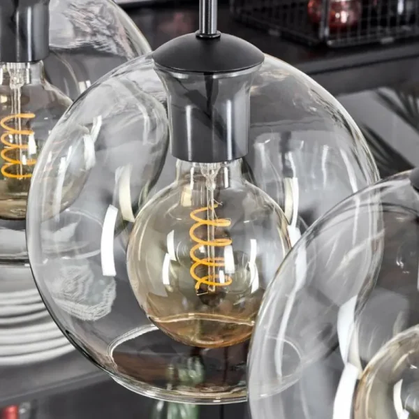 hofstein Plafonnier Verre 20 cm Koyoto Clair, 3 lumières* Lampes En Verre