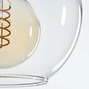 hofstein Plafonnier Verre 20 cm Koyoto Clair, 1 lumière* Lampes En Verre