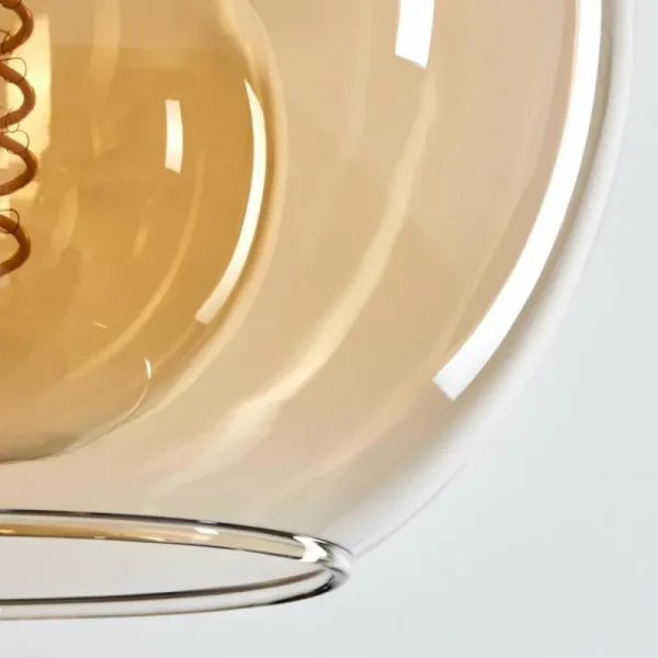 hofstein Plafonnier Verre 20 cm Koyoto Ambre, 1 lumière* Lampes En Verre